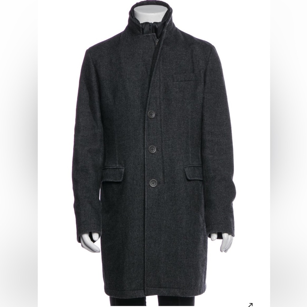 Herno Men's Gray Wool Coat